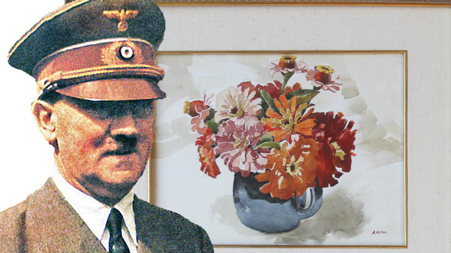 Гитлер с цветами